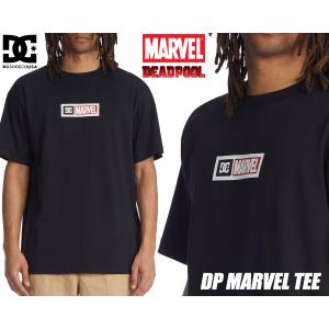 ディーシーシューズ × マーベル デッドプール Tシャツ DC SHOES MARVEL DP TEE BLACK dst226007-kvj0 ADYZT05220 マーベル・コミック ブラック DEADPOOL｜ltd-online