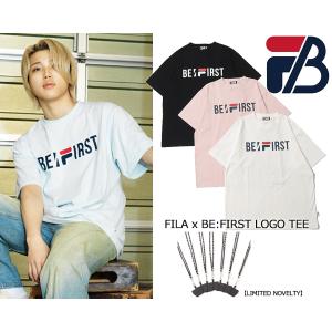 フィラ × ビーファースト ロゴプリント Tシャツ FILA x BE:FIRST LOGO TEE fb0781 3COLOR 半袖 SOTA SHUNTO MANATO RYUHEI JUNON RYOKI LEO BMSG｜ltd-online