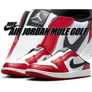 ナイキ エアジョーダン 1 ミュール ゴルフ ホワイト ブラック バーシティレッド NIKE AIR JORDAN MULE GOLF wht/blk-varsity red fj1214-101