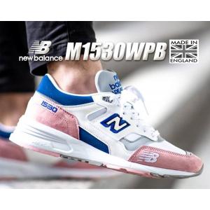 ニューバランス M1530 UK NEW BALANCE M1530WPB Made in England スニーカー NB 1500 30th Anniversary UK 1530 ピンク ホワイト ブルー width D｜ltd-online