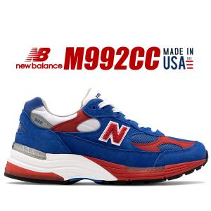 ゲ*ン様 ニューバランス　 992 \"GRAY/BLUE/RED\" New Balance 992 Grey Blue Red Men's - M992AG - US