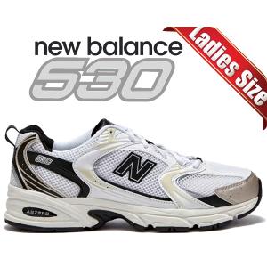 ニューバランス 530 NEW BALANCE MR530TC width D WHITE BLACK GOLD レディース スニーカー ABZORB Y2K メッシュ｜ltd-online