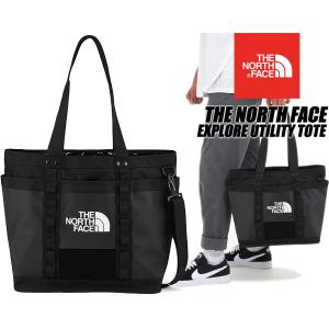 ノースフェイス エクスプロール ユーティリティートート THE NORTH FACE EXPLORE UTILITY TOTE TNF BLK/TNF BLK nf0a3kzukx7 ブラック トート バッグ 鞄｜ltd-online