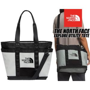 ノースフェイス エクスプロール ユーティリティートート THE NORTH FACE EXPLORE UTILITY TOTE WRGHTIRN/TNF BLK nf0a3kzuz31 グレー ブラック ショルダーバッグ｜ltd-online