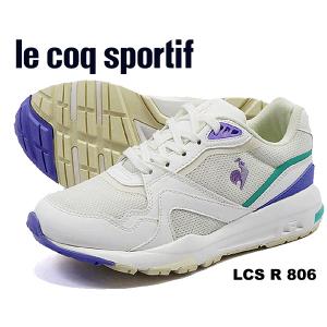 ルコックスポルティフ LCS R806 le coq sportif LCS R 806 WHITE/LAVENDER ql1vjc05wl スニーカー メンズ ホワイト ラベンダー｜ltd-online