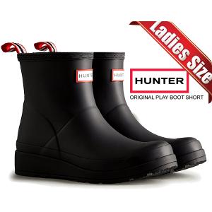 【美品】HUNTER☆BACKSTRAP PRINT BOOT 23センチ 黒色 W Orignal Tall Backstrap Print Black