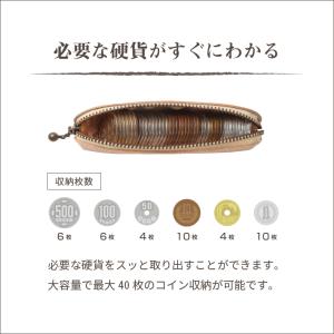 コインケース ヌメ革 本革 コンパクト イタリ...の詳細画像1