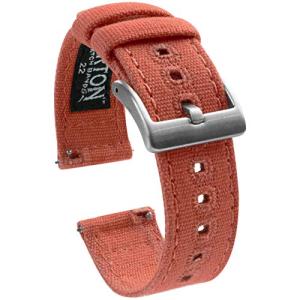 BARTON WATCH BANDS - キャンバス製 クイックリリース 腕時計用バンド ウォッチストラップ - 色&幅選択可 - 18mm / 19