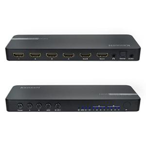 KanaaN HDMI 2.0スプリッター 4入力2出力音声分離器HDMI 分配器4K3D@60HZ