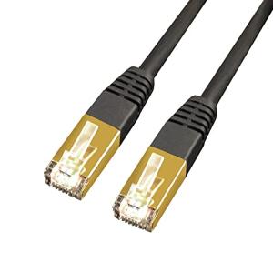 黒 10G通信 CAT7 LANケーブル ブラック