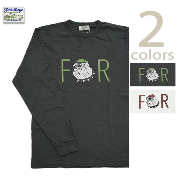 FREE RAGE（フリーレイジ） 　223CC738G プリント長袖Tシャツ  Bulldog  ...