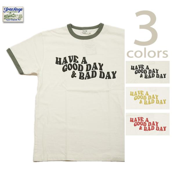フリーレイジ　FREE RAGE　224AC758-B　リンガープリントTシャツ  HAVE A G...