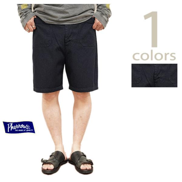 フェローズ　Pherrow's　25S-PDDS1　US.NAVY DENIM SHORTS　ショー...
