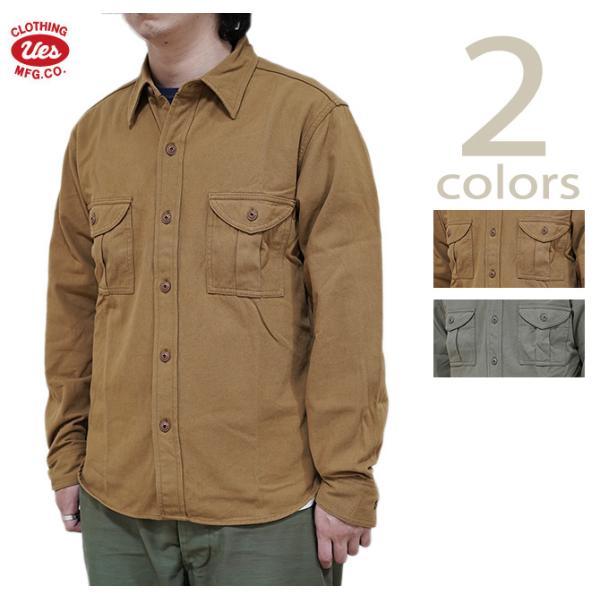 UES（ウエス）  502305　強撚ツイルサファリシャツ  Safari Shirt   ワークシ...