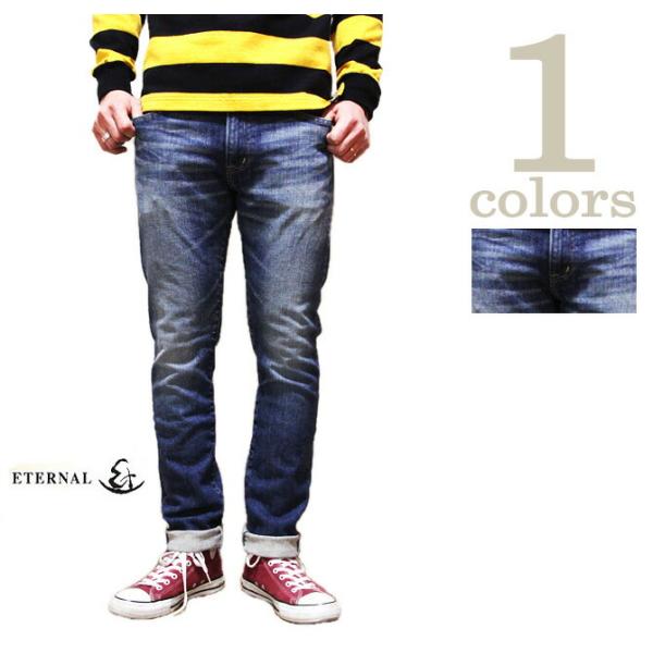ETERNAL（エターナル）  　52290　スリムテーパードストレッチジーンズ　 加工   ジーン...