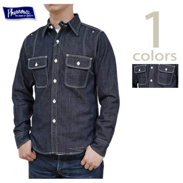 Pherrow's（フェローズ）  770WS　オリジナルデニムワークシャツ  Indigo Den...