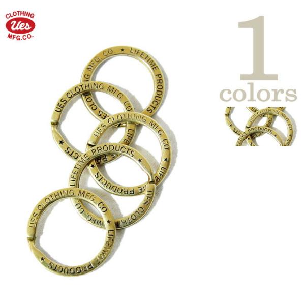 UES（ウエス）  オリジナル真鍮キーリング 再入荷  アメカジ   メンズ   真鍮小物   アク...