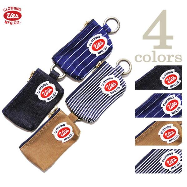UES（ウエス）  オリジナルジップ付きキーケース 再入荷  デニム   ヒッコリー   アメカジ ...