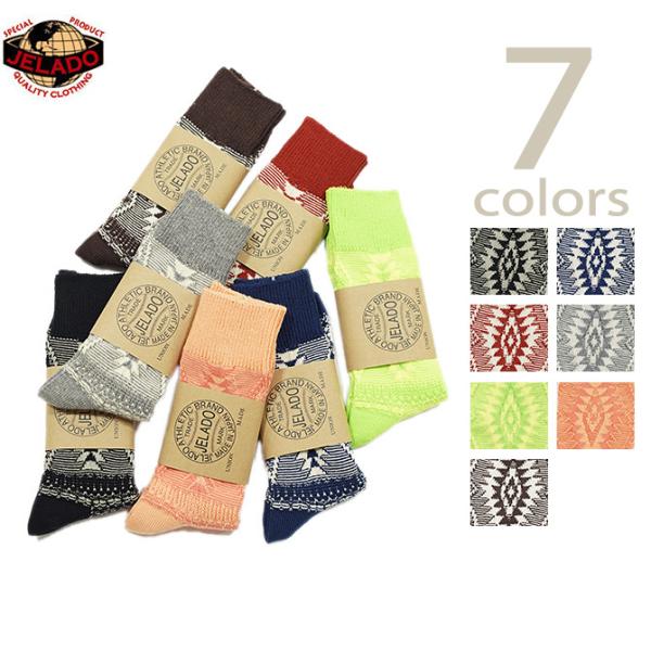 ジェラード　JELADO　AB94622　ネイティブ柄ジャガード編みソックス  Salem Sox　...