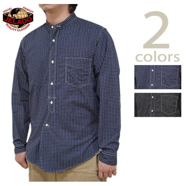 JELADO（ジェラード）  AG81121 バンドカラーシャツ　 Ellis   アメカジ   メ...