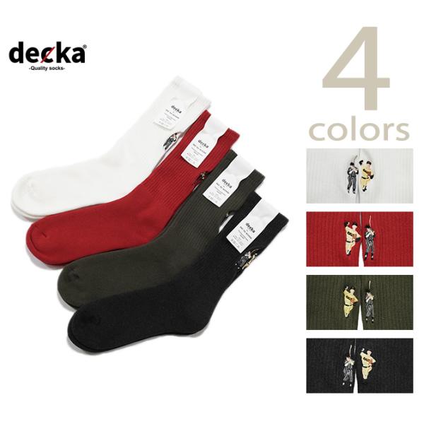 Decka（デッカ） Embroidered Socks  Baseball   Made In J...