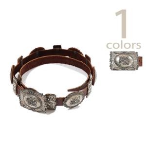 Eugene Charley（ユージンチャーリー）  スタンプワークコンチョベルト  Concho Belt   Indian Jewelry   NAVAJO｜lua-shopping