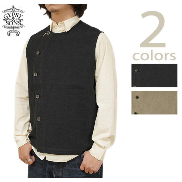 ジプシー&amp;サンズ　GYPSY &amp; SONS　GS2449903　リネンベスト　[ M/C Waist...