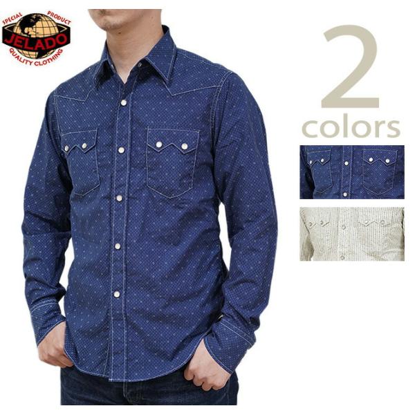 JELADO（ジェラード） 　JP71104　キャリコウエスタンシャツウエスタンシャツ　 Round...