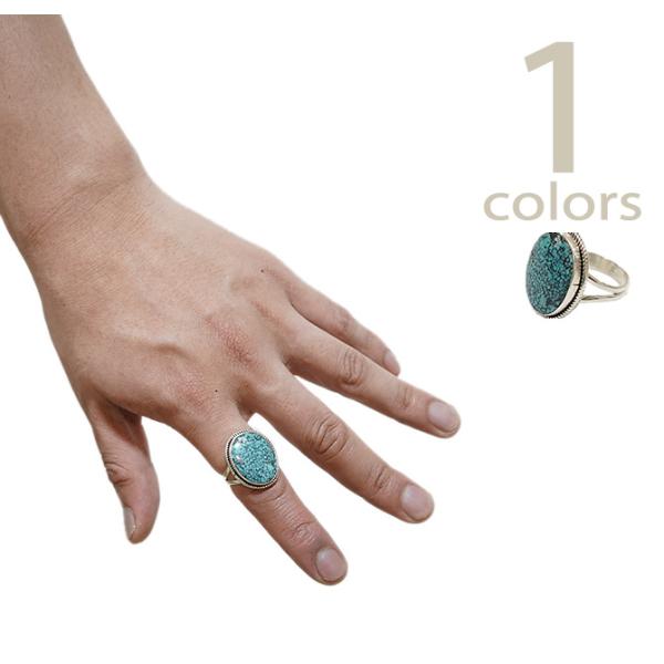 インディアン ジュエリー　Indian Jewelry　KTR-02　 ターコイズリング　[ Nav...