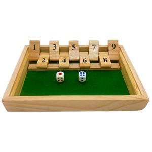 シャット ザ ボックス  携帯用 テーブルゲーム   パーティー ゲーム shut the box ボードゲーム おもちゃ  coco plaz｜luana-shop01