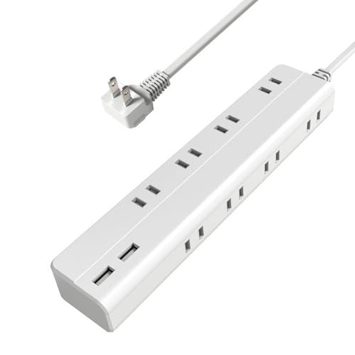 TOPLAND(トップランド) 電源タップ ほこり防止シャッター付き 延長コード (コンセント8個口...