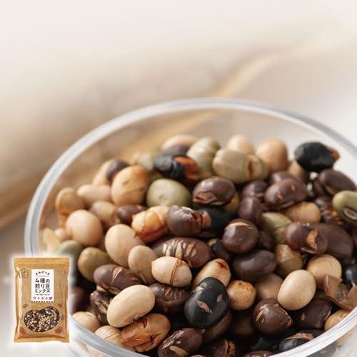 KOUTA HAPPY FOOD MARKET 4種の煎り豆ミックス500ｇ 大豆 国産 乾燥豆 大...