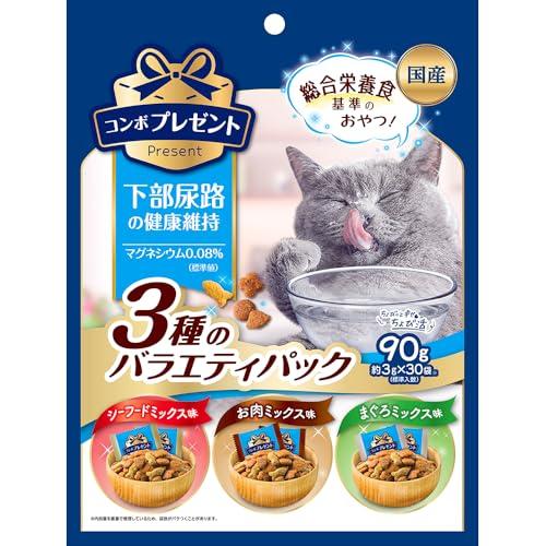コンボプレゼント キャットおやつ 下部尿路の健康維持 3種のバラエティパック 90g 【かりかりドラ...