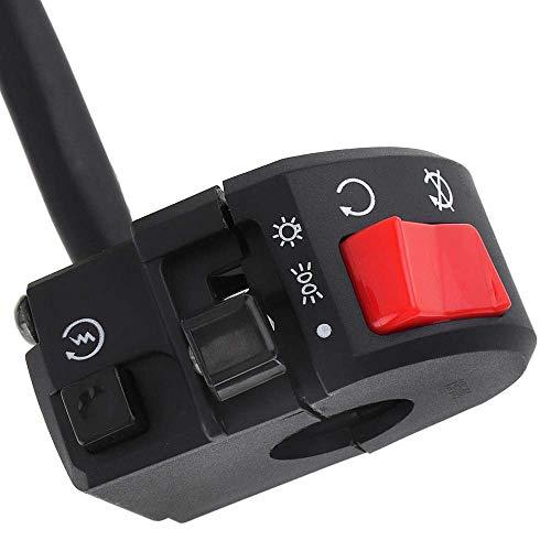 HANSWD 7/8 22mm オートバイハンドルスイッチ右スイッチフォグランプスイッチヘッドライト...