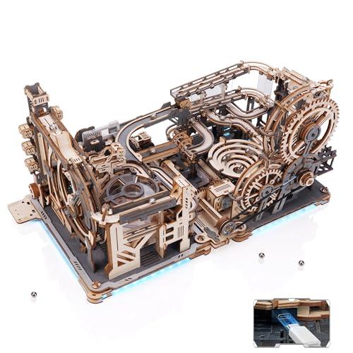 ROBOTIME 立体パズル 木製 3D ウッドパズル マーブルラン LGA01&amp;LGC01&amp;LG0...