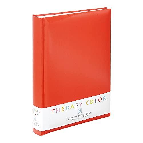ナカバヤシ ファイル ポケットアルバム セラピーカラー 背丸 3段 エナジーレッド TCBP-240...