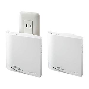 360コネクト搭載867Mbps対応Wi-Fi メッシュルーター（コンセント直差しタイプ）親子セットモデル 親機1台＋子機1台セット WN-DX1300GNEXの商品画像