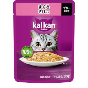 カルカン パウチ 1歳から 60g×12袋 まぐろ さけ入り 成猫用 ウェットフード キャットフード 総合栄養食 水分補給 猫 kal kan