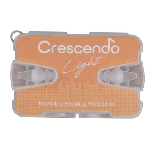 CRESCENDO ライブ用耳栓 Music Light イヤープロテクター/音楽鑑賞/自然な音と通...