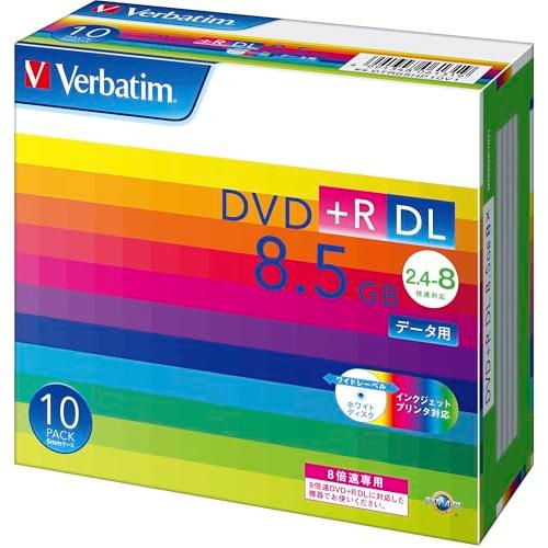 Verbatim バーベイタム 1回記録用 DVD+R DL 8.5GB 10枚 ホワイトプリンタブ...