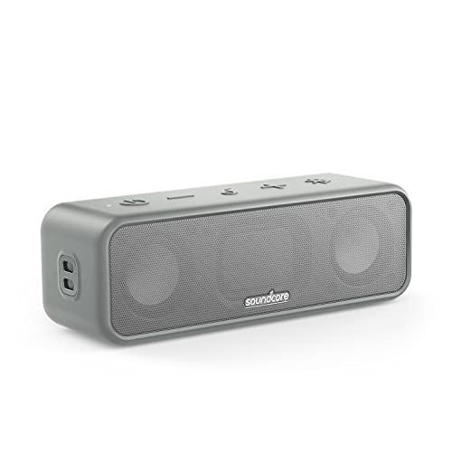 Anker Soundcore 3 Bluetooth スピーカー/ IPX7 防水/チタニウムドラ...