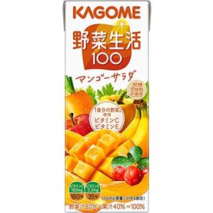 カゴメ 野菜生活100 マンゴーサラダ 200ml×24本｜luana-shop01