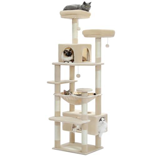 PETEPELA(ぺテぺラ) キャットタワー 大型猫用 コンパクト 多頭飼い 据え置き型 スリム ハ...