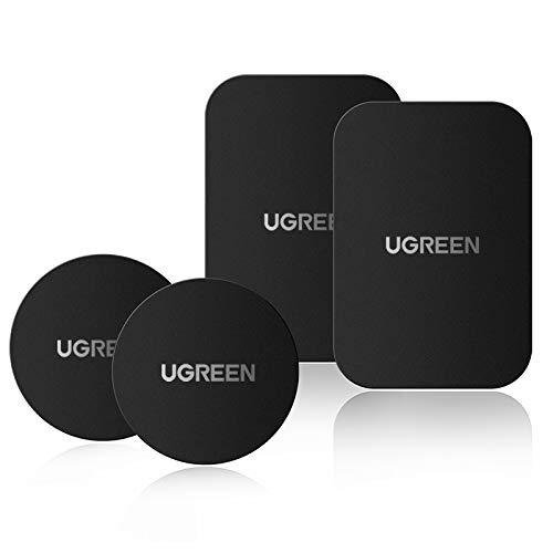 UGREEN メタルプレート マグネット プレート スマホ 金属プレート 薄い 粘着固定 3Ｍ製 両...