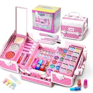 Opard 女の子 ピンクのメイクセット 女の子 子供 プレゼント 誕生日 3 4 5 6 7 8 9 10歳 おままごとセット キッズコスメ