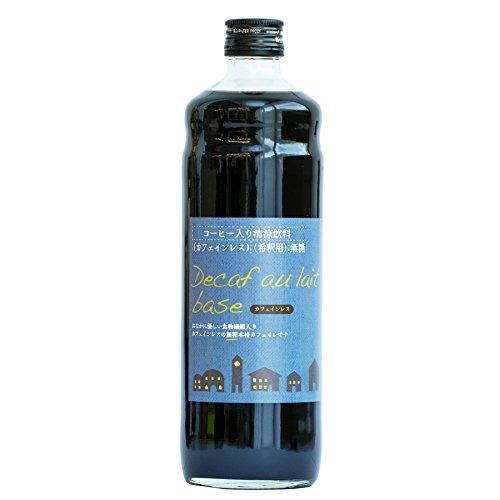 辻本珈琲 デカフェオレ ベース 600ml  無糖  1本 カフェインレス リキッド 希釈 珈琲 ア...