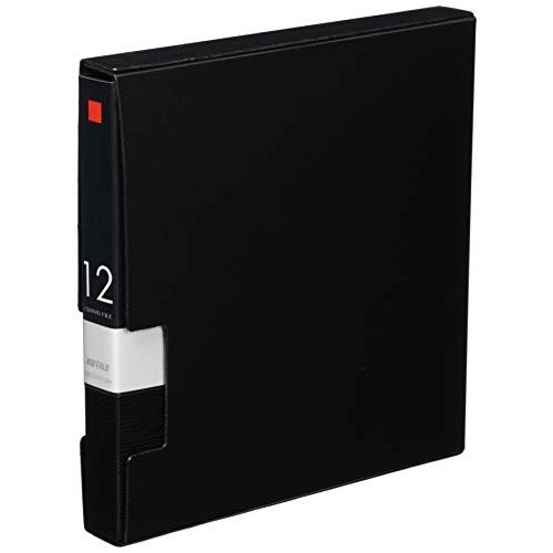 バッファロー BUFFALO CD&amp;DVDファイルケース ブックタイプ 12枚収納 ブラック BSC...