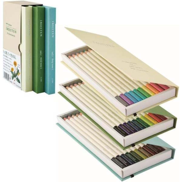トンボ鉛筆 色鉛筆 30色 (ブック型) 色辞典 第一集 (自然の色を集めた30色) CI-RTA