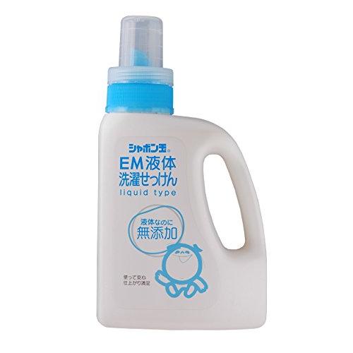 シャボン玉石けん EM液体洗濯せっけんボトル 1200mL