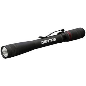 GENTOS(ジェントス) LED 懐中電灯 ペンライト 【明るさ100ルーメン/実用点灯10時間】 単4形電池2本使用 ブラック AP-100｜luana-shop01